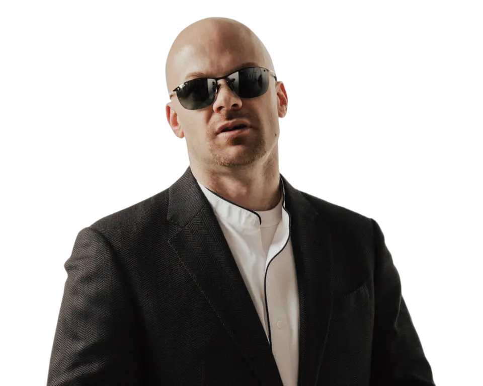 Chad E. Foster speaking at a conference