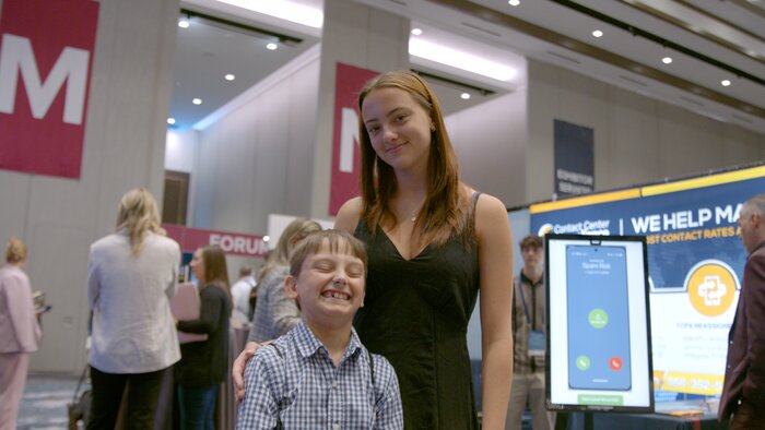 Chad E Foster with children, showing family life and work-life balance as motivational speaker