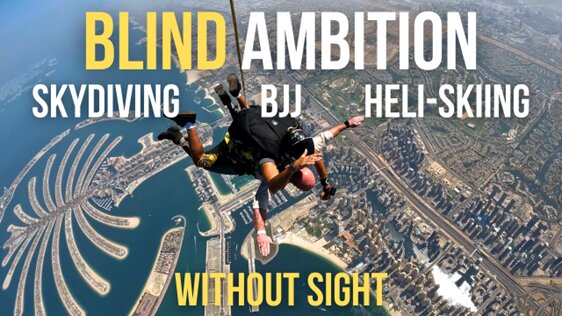 Thumbnail of Chad E Foster skydiving over Dubai Palm Island
