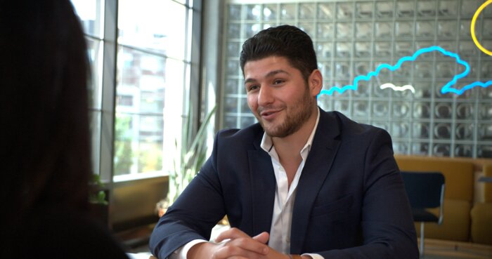 Business meeting with Chad E Foster at Falcon corporate headquarters