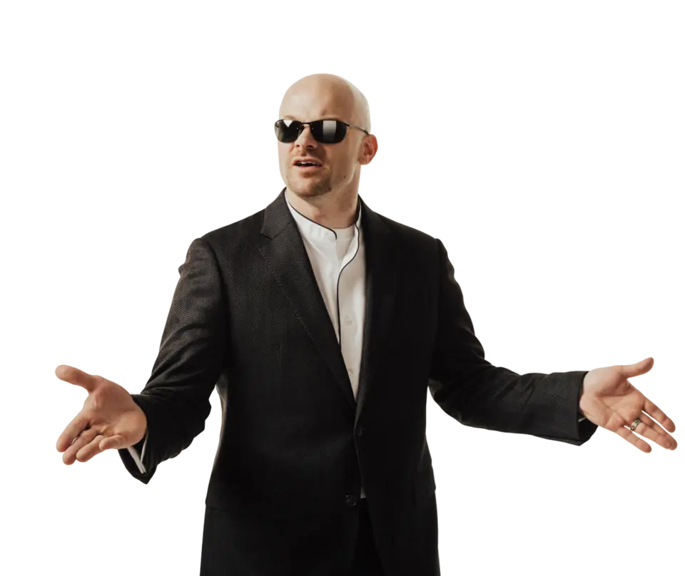 Chad E. Foster on stage in Las Vegas